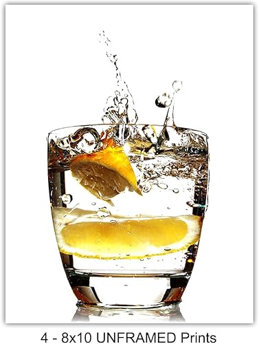 Miniatura 4 de Bar Cocktail Beer Wine Whiskey Art Print Set- Wall Art Posters - Unique Home Decor for Man Cave, Den, Game Room - Gift for Men, Bartender - 8x10