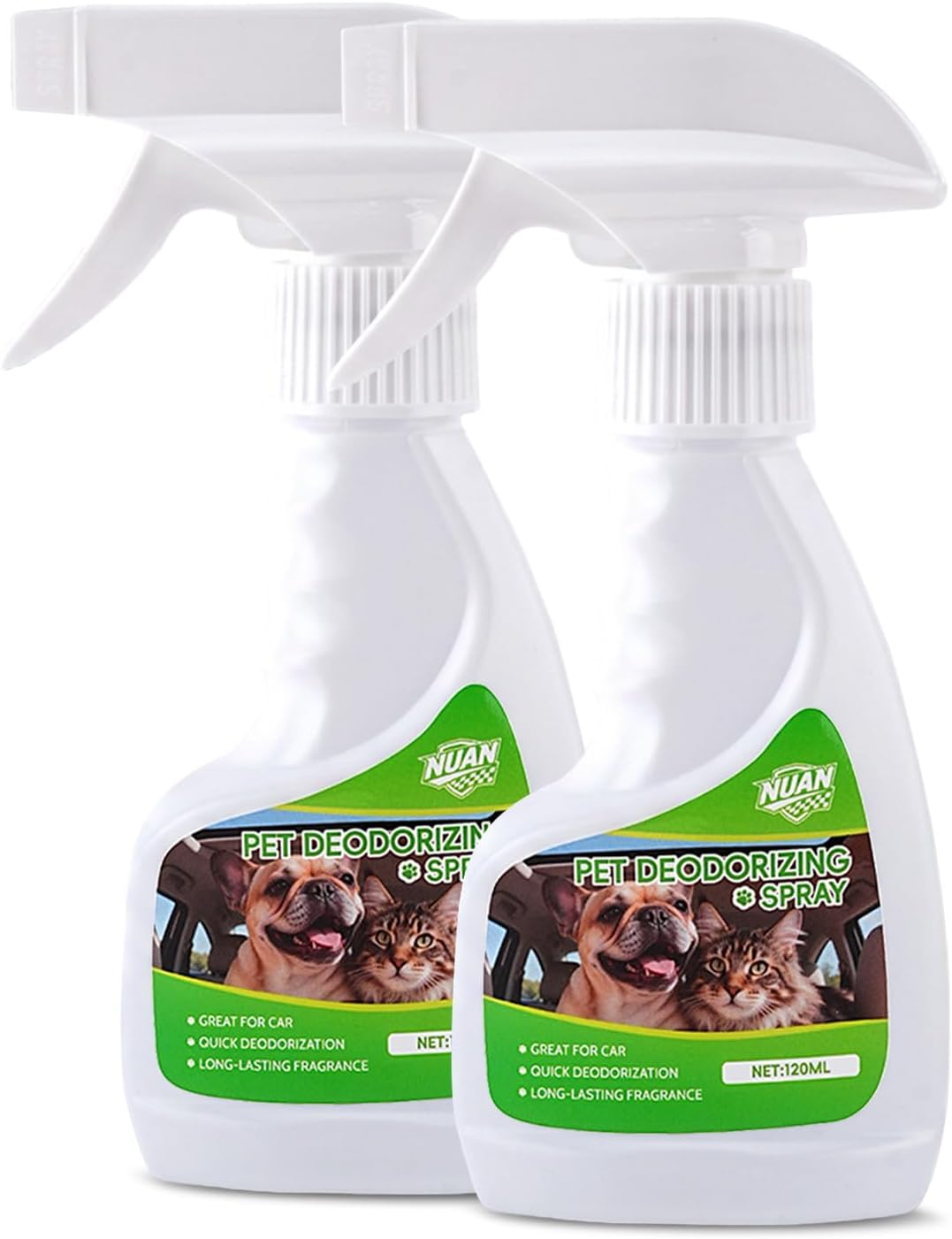 NUAN Pet Odor Eliminator Spray, 240mL Enzyme Neutralizer for Pet Urine Odor