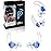 Ear Plugs for Swimming-2 Pairs Soft Silicone Reusable Waterproof Earplugs for Adults & Men Women, Custom Fit for Swimmers Ear, Pool, Beach, Snorkeling, Surfing, Kickboard Training(Blue)