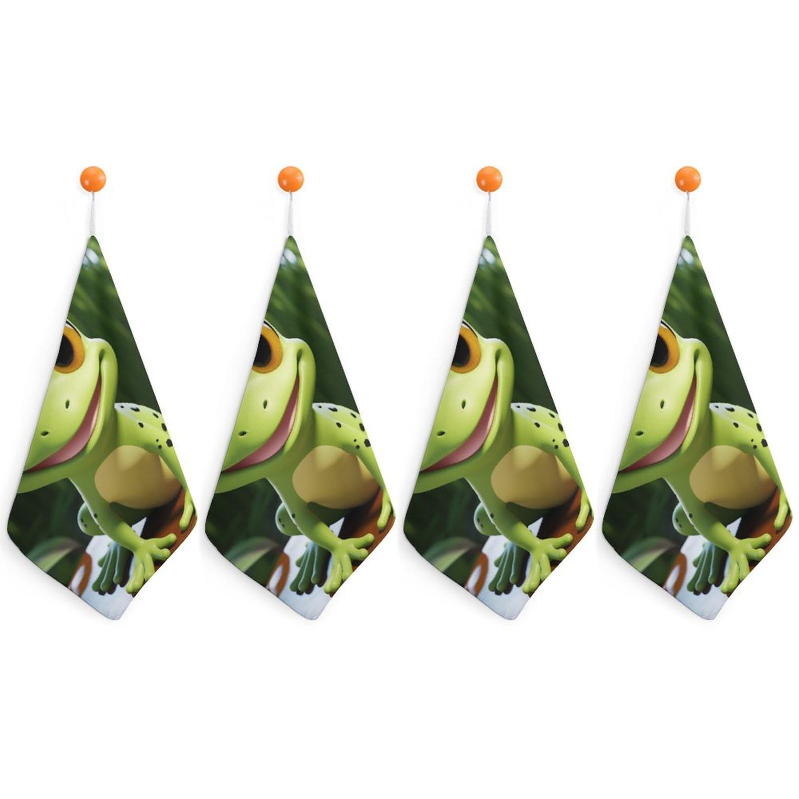 Serviettes à main séchage rapide et ultra douces avec design grenouille absorbante