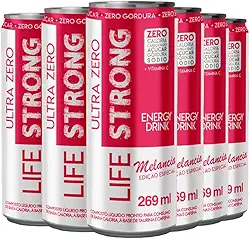 Energético Life Strong Energy Drink 6 unidades Melancia