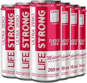 Energético Life Strong Energy Drink 6 unidades Melancia