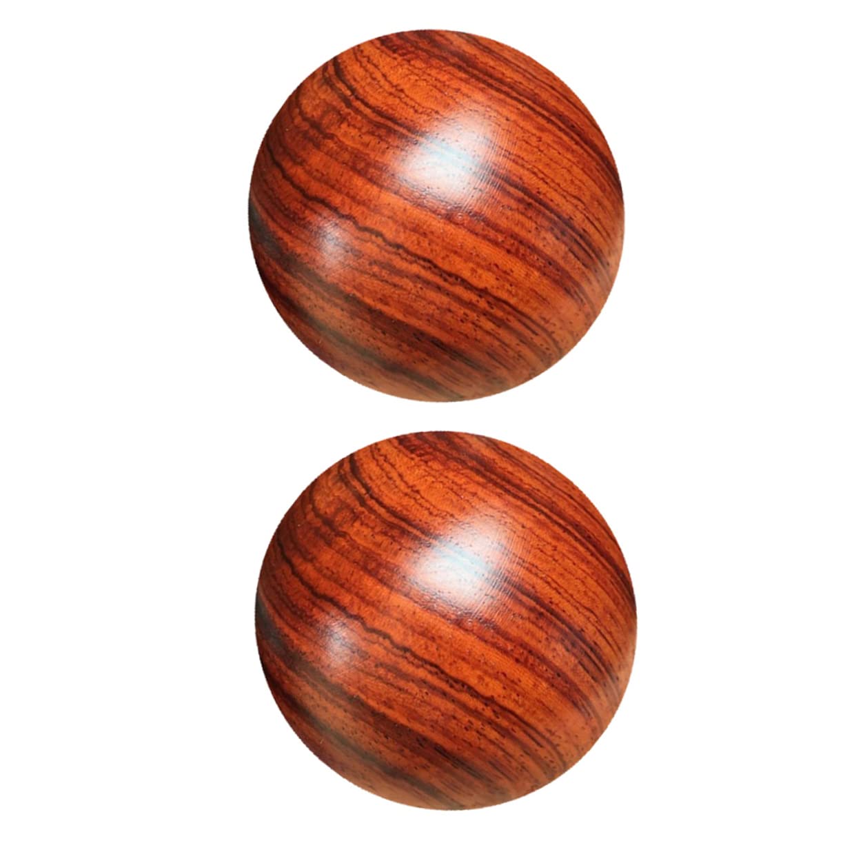 MOLUCKFU Hand Exercise Balls 5cm Brown Fitness Massage Balls for Muscle Stretch Hand Training