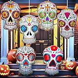 Soaoo 6 Piezas inflables de Calavera de azúcar de 24 Pulgadas,...
