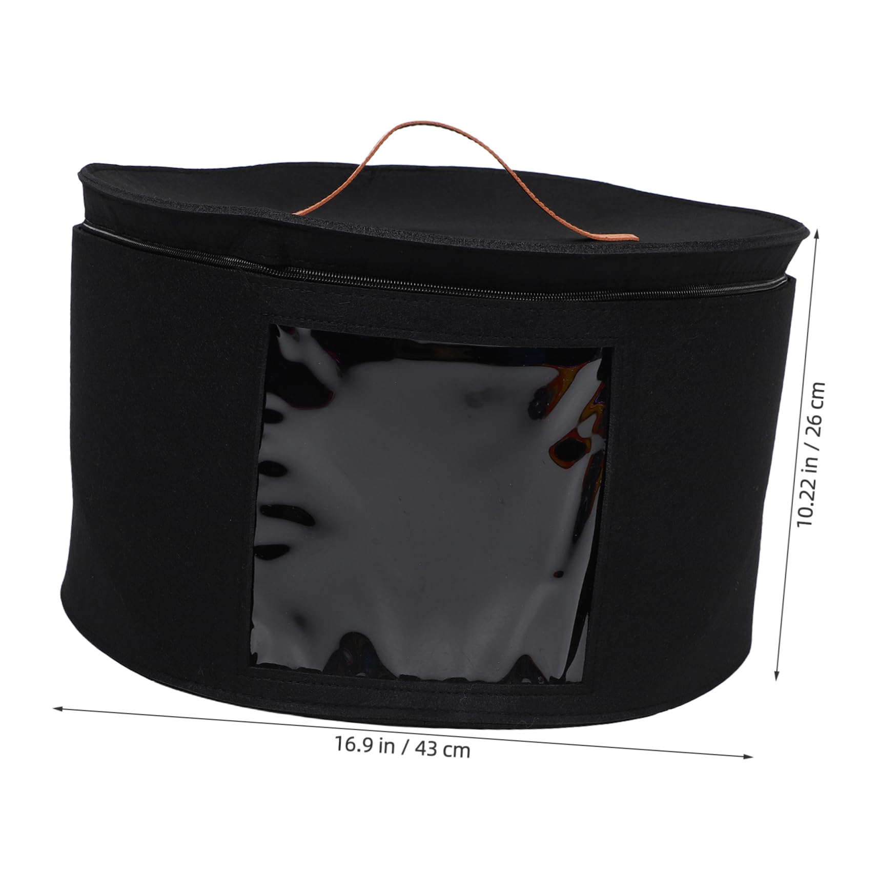 Cabilock Round Hat Box for Women Spacious Storage Organizer with Lid Foldable Travel Case for Hats Baseball Caps Multi-purpose Decorative Container