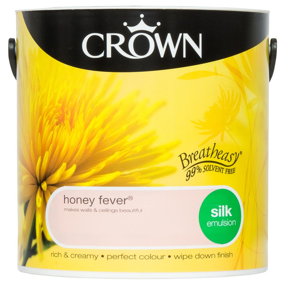 Crown Orange Breatheasy Emulsion Paint - Silk - Honey Fever - 2.5L