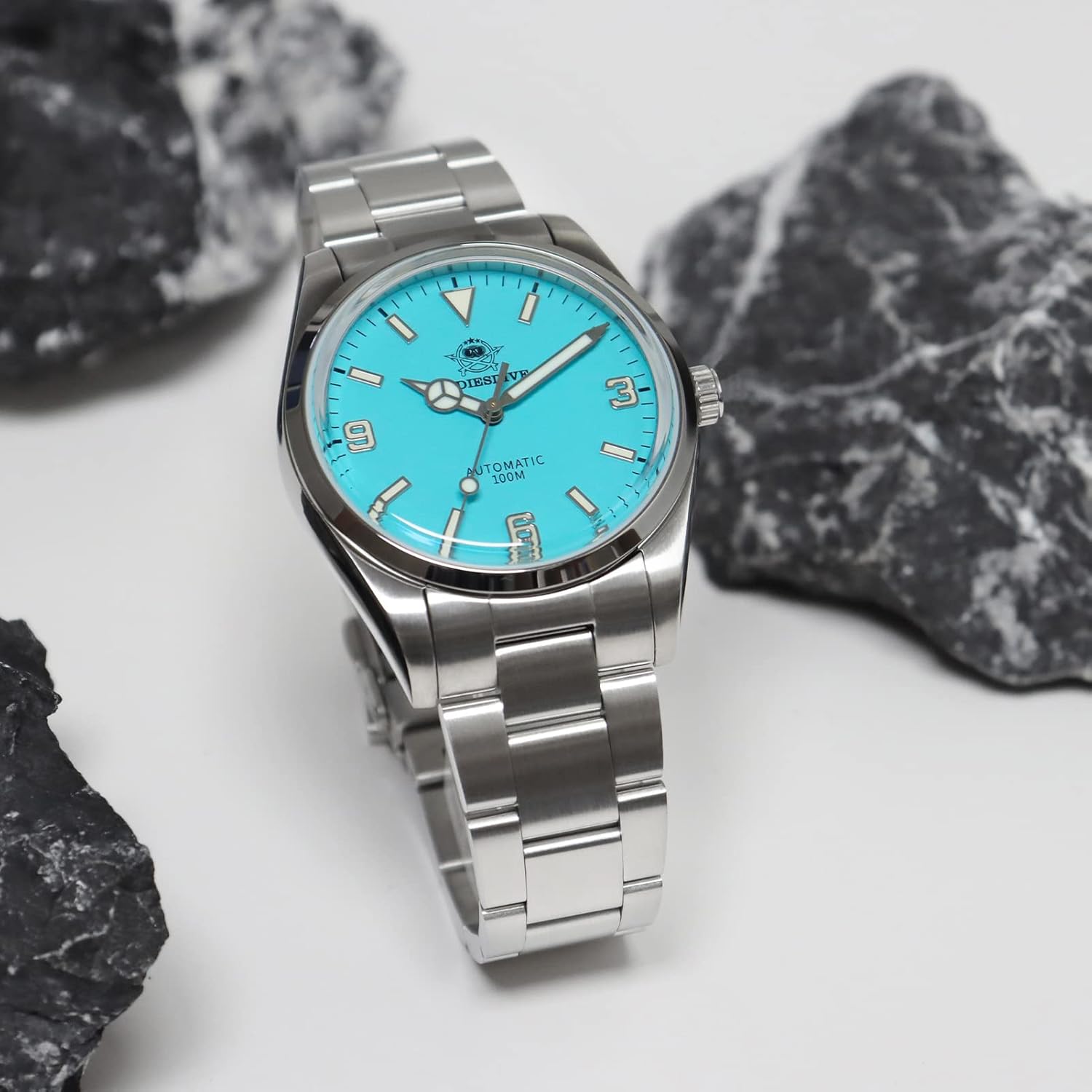 ADDIESDIVE 38mm Orologio Automatico con Quadrante Semplice Piccolo per Uomo e Donna Cinturino in Acciaio NH35A AD2112 ADDIESDIVE 38mm Orologio Automatico con Quadrante Semplice Piccolo per Uomo e Donna Cinturino in Acciaio NH35A AD2112