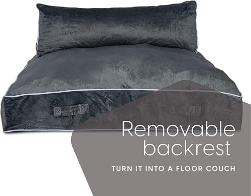 Miniatura 7 de Milliard Almohadilla de choque de lujo, puf, almohadilla sensorial con bloques de espuma para niños y adultos con funda lavable (5 pies x 4.5 pies)