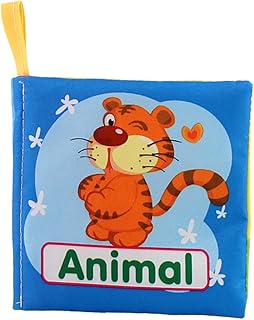 CIYODO 7Pcs Livros Para Bebês Brinquedos Infantis De Brinquedo Para Bebês Livro De Treinamento De Cognição Livros De Pano Livros De Brinquedo Livros Educativos Infantis Animais Livro De