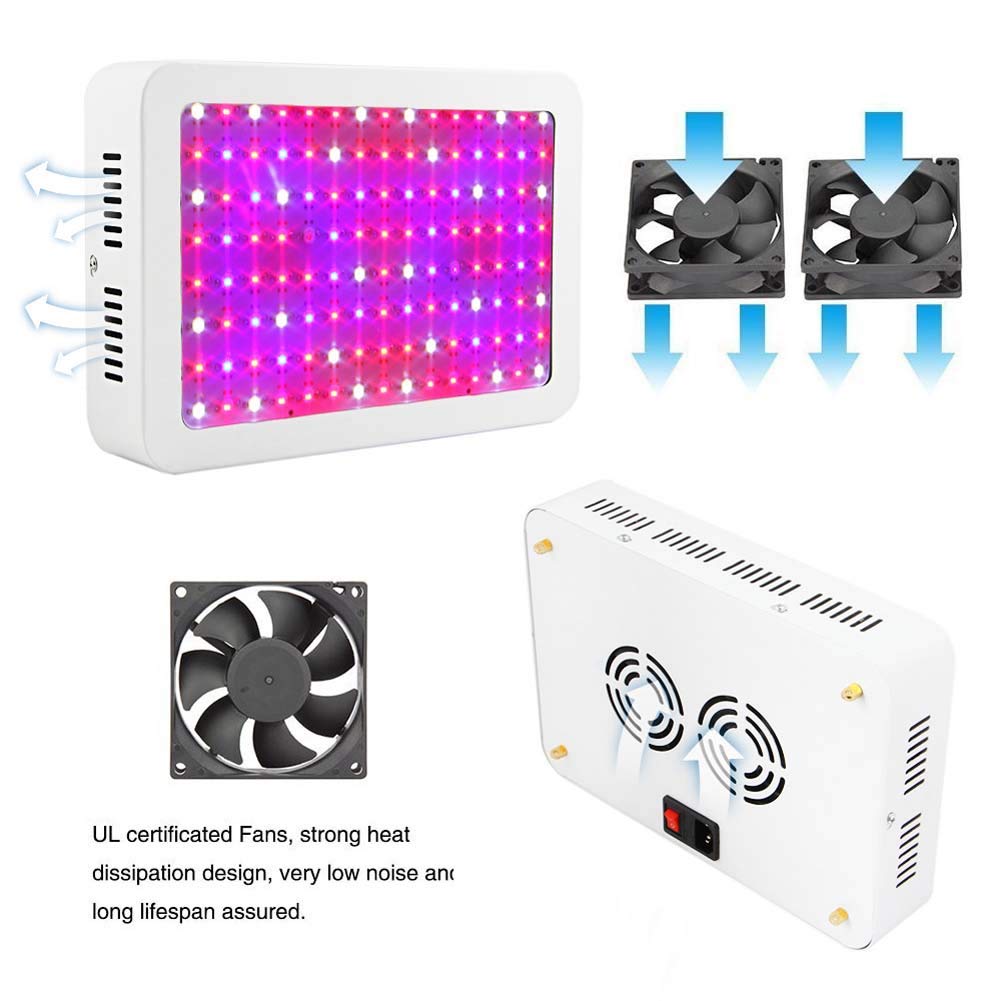 1200W LED lampe pour plante, panneau de croissance à spectre complet réglable pour les plantes d'intérieur