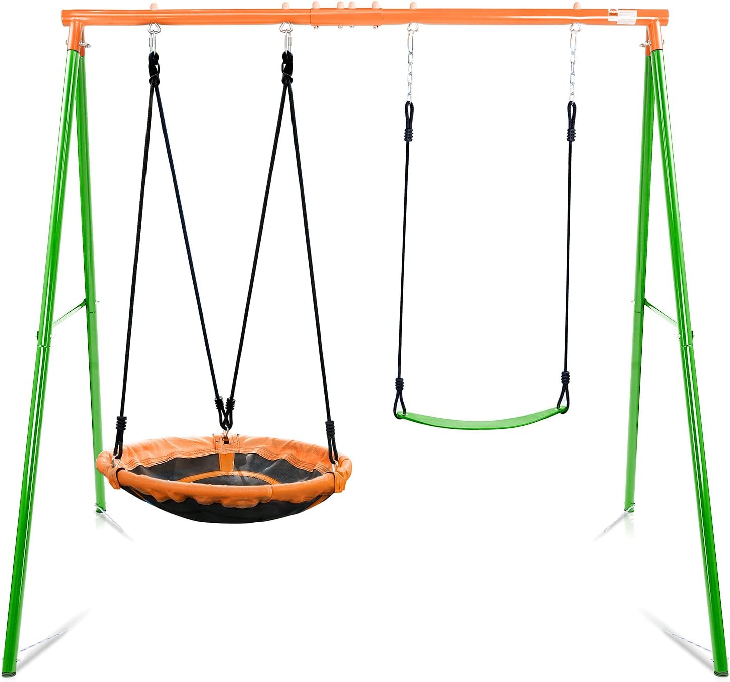 Kiriner Swing Set for Backyard, 440lbs with HeavyDuty A