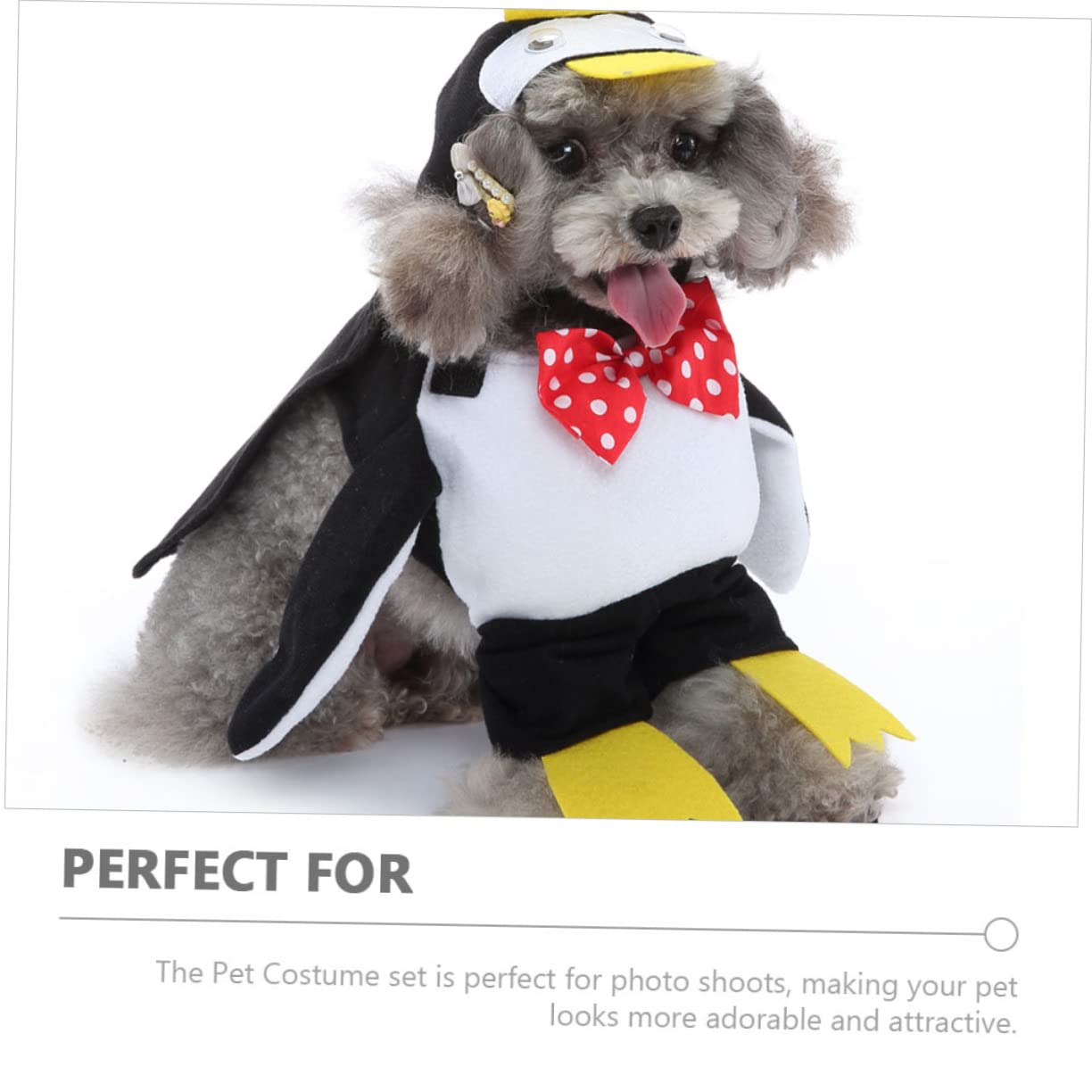 BESPORTBLE 4 Set Di Cappotti Per Cani Pinguino Extra Large Mantello Per Gatti Abbigliamento Per Animali Domestici Costume Da Cosplay Per Halloween