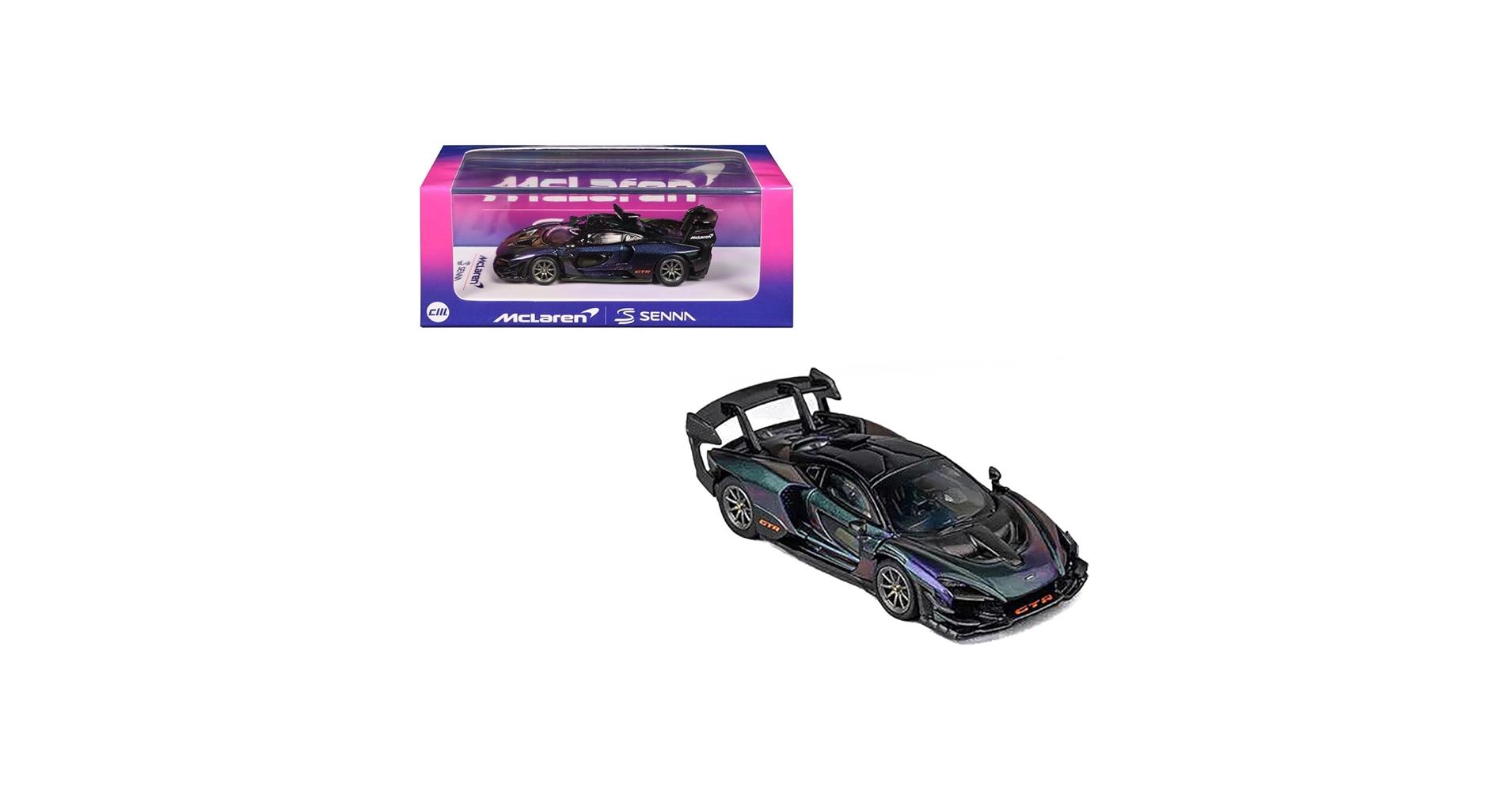Amazon.co.jp: CMモデルカー マクラーレン セナ GTR パープル