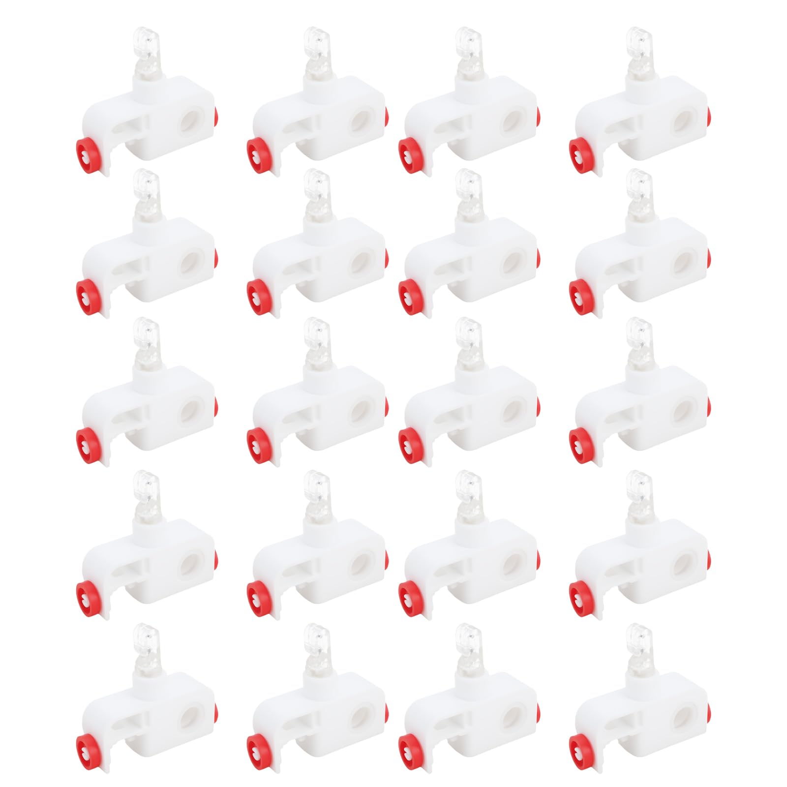 Briny River 20Pcs 42X31mm Vertical Blind Carrier Hooks Runners For 5" 127Mm Blinds