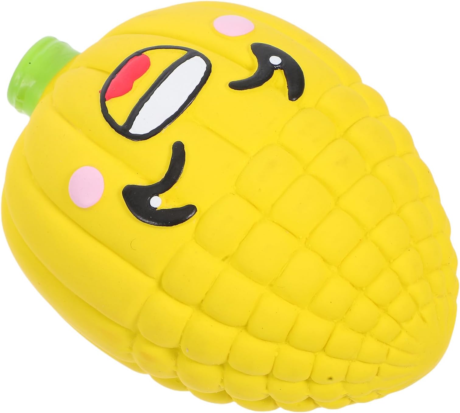 VALICLUD Squeaky Latex Chew for Dogs, Tough Aggressive Chewer Ball in Corn Shape, Sturdy Rubber Puppy Teething for Small Dogs Interactive Play