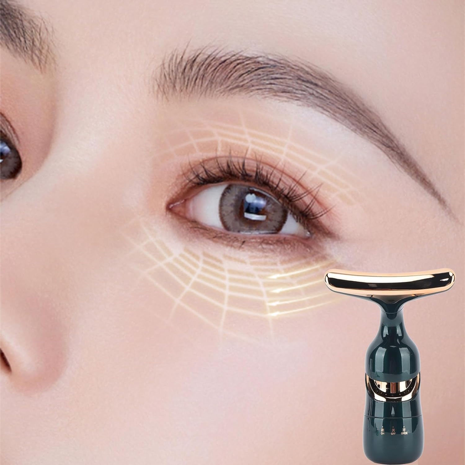 RAVIRANDAL 2 In 1 Anti Wrinkles Face Neck Eyes Massager,Vibration Facial Massager For Skin Care,Face Sculpting Tool Multifunctional Neck Face Beauty Device,Neck Tightening Device Face Lift Tool 3