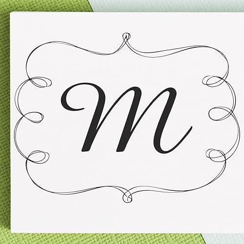 Amaze - Sello de goma inicial, sello de letra del alfabeto de un solo carácter, gran regalo de agente inmobiliario, sello de goma inicial Amaze - Sello de goma inicial, sello de letra del alfabeto de un solo carácter, gran regalo de agente inmobiliario, sello de goma inicial