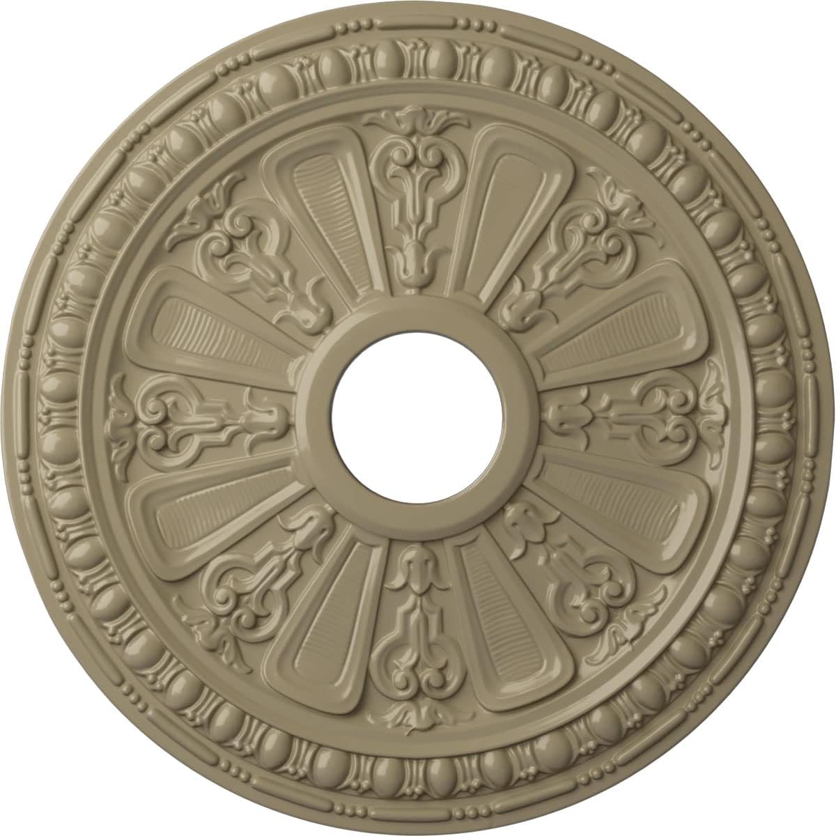 Ekena Millwork CM18RAGDF Raymond Ceiling Medallion, 18 1/8 OD 3 5/8 ID x 1 1/8 P, Gobi Desert