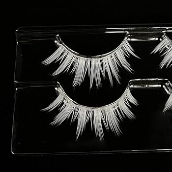 Amazon.com: MUQIU37 White False Eyelashes for Halloween