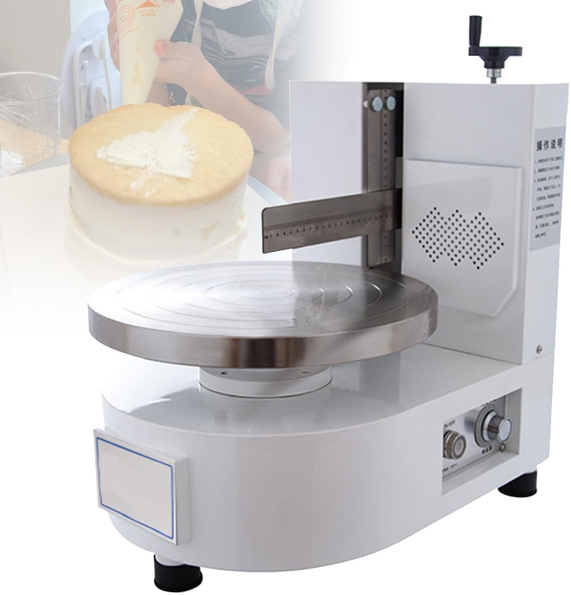 Birthday Cake Cream Smooth Coating Decoration Machine, Cake Butter Cream Spreading