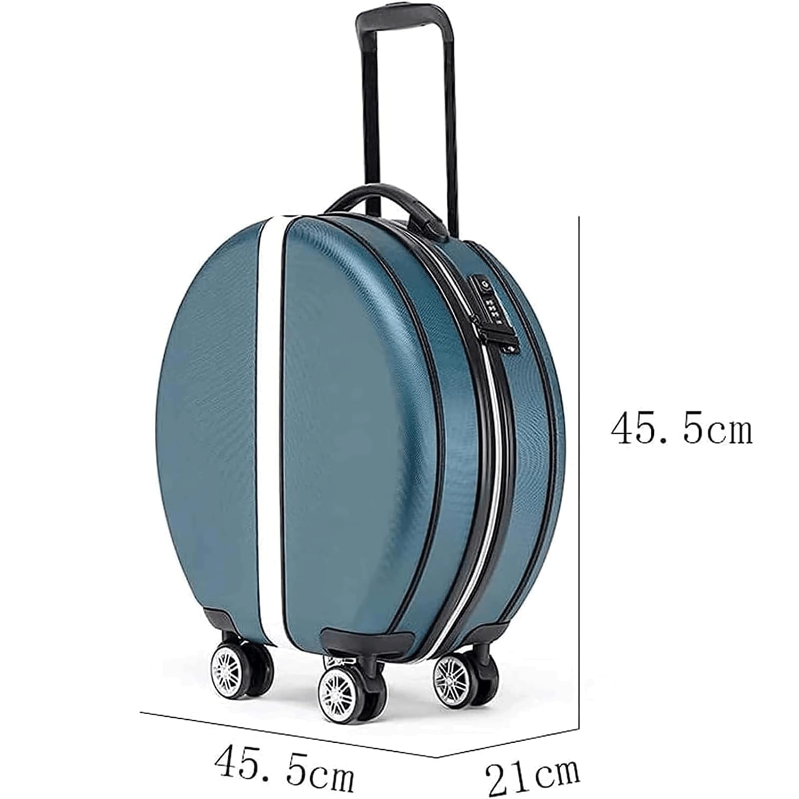 Maleta Equipaje de facturación Equipaje de Mano de 18 Pulgadas Maletas Redondas Maleta con Ruedas Equipaje portátil Aprobado para más de 100 aerolíneas Bolsas de Viaje