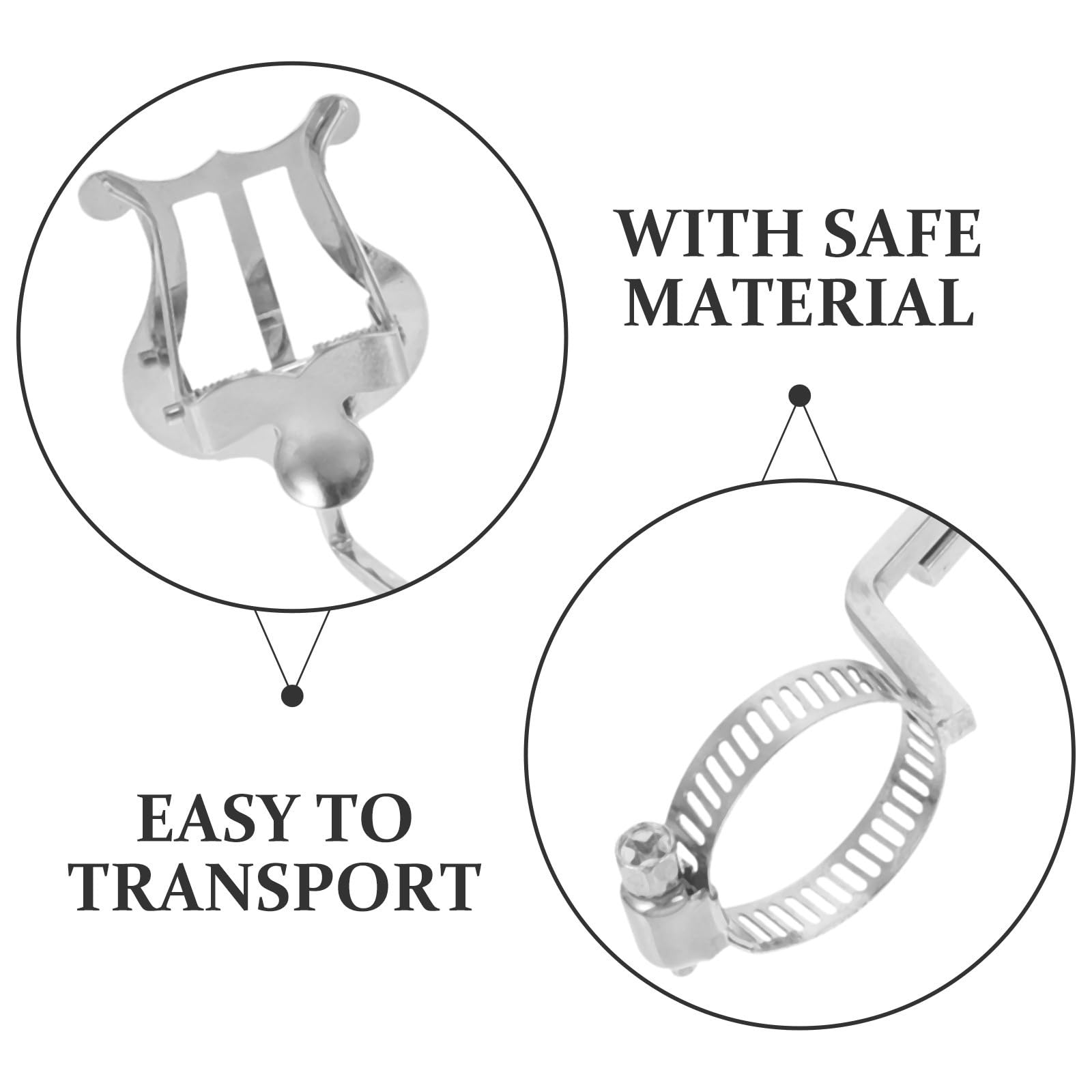 Toddmomy Lyre Angle Réglable pour Flûte Traversière en Fer Argenté Portable Porte-partitions pour Garçon et Filles et Débutants en Musique