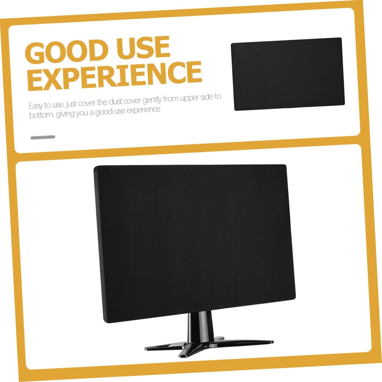 Stretchy Elastic Cotton Computer Monitor Dust Cover Lightweight Soft Screen Protector for LCD LED Displays Portable Dust Protective Sleeve for Office and Home Use