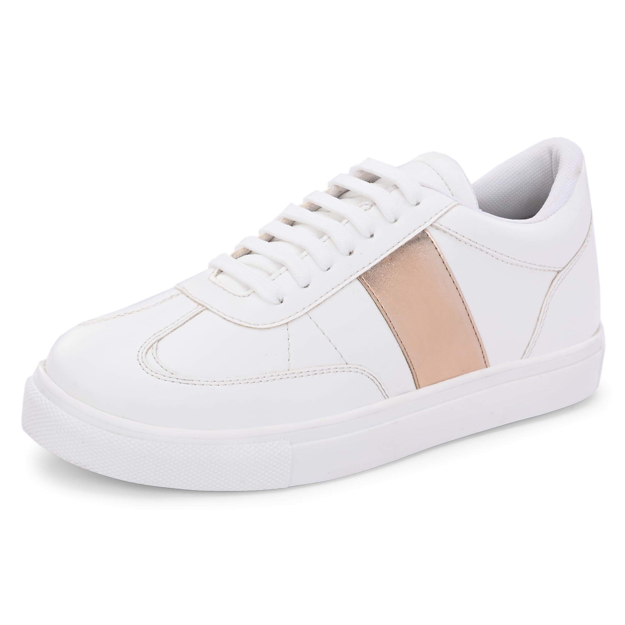 centrino Womens Casual Shoes | Colorblock Sneakers with Ultra Soft Cushion Lace-Up Shoes All-Day Comfort | Trendy & Lightweight Design | Low Top Flat Sole (7616)-picture-34