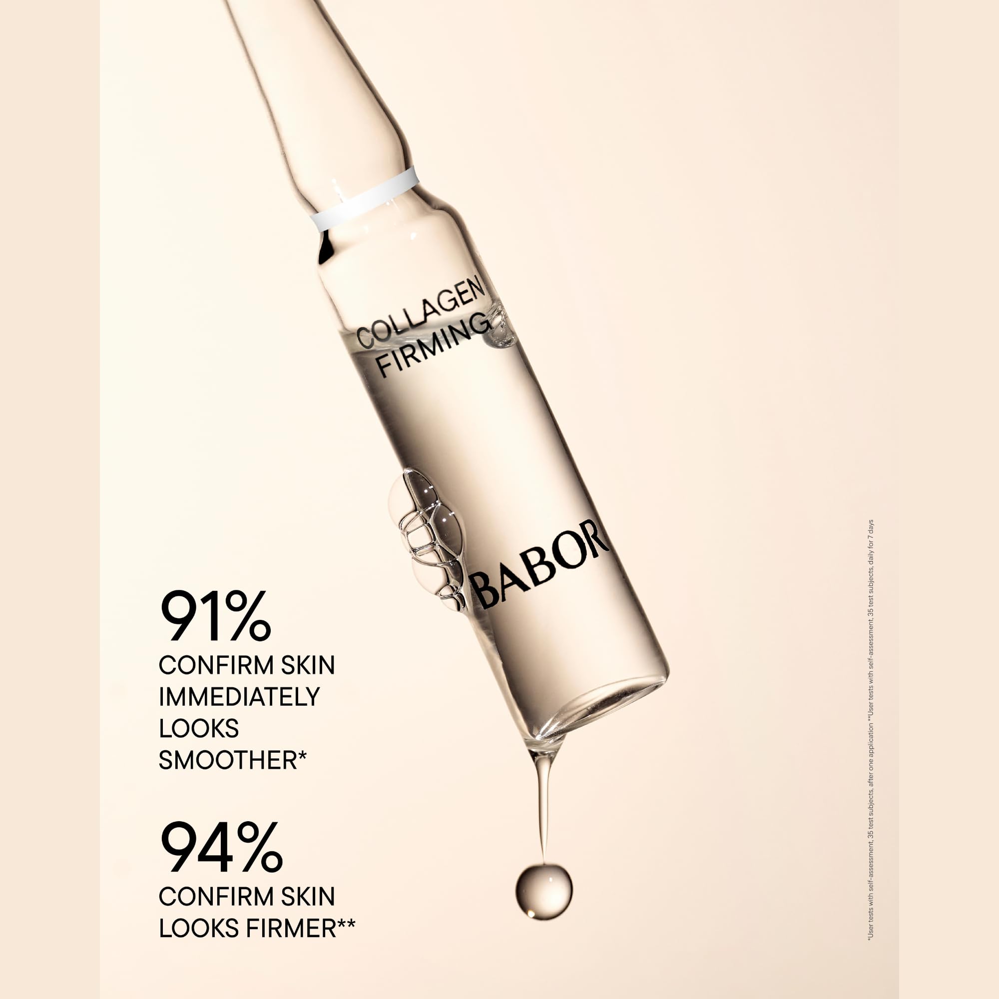 BABOR Collagen Firming Ampoule Concentrate, Collagen Skincare Capsule, Anti Aging Serum, Increase Elasticity, Firming and Lifting 7 Day Treatment