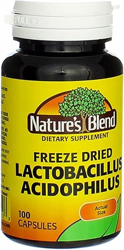 Nature's Blend Lactobacillus Acidophilus liofilizado 100 CT (PACK DE 5)