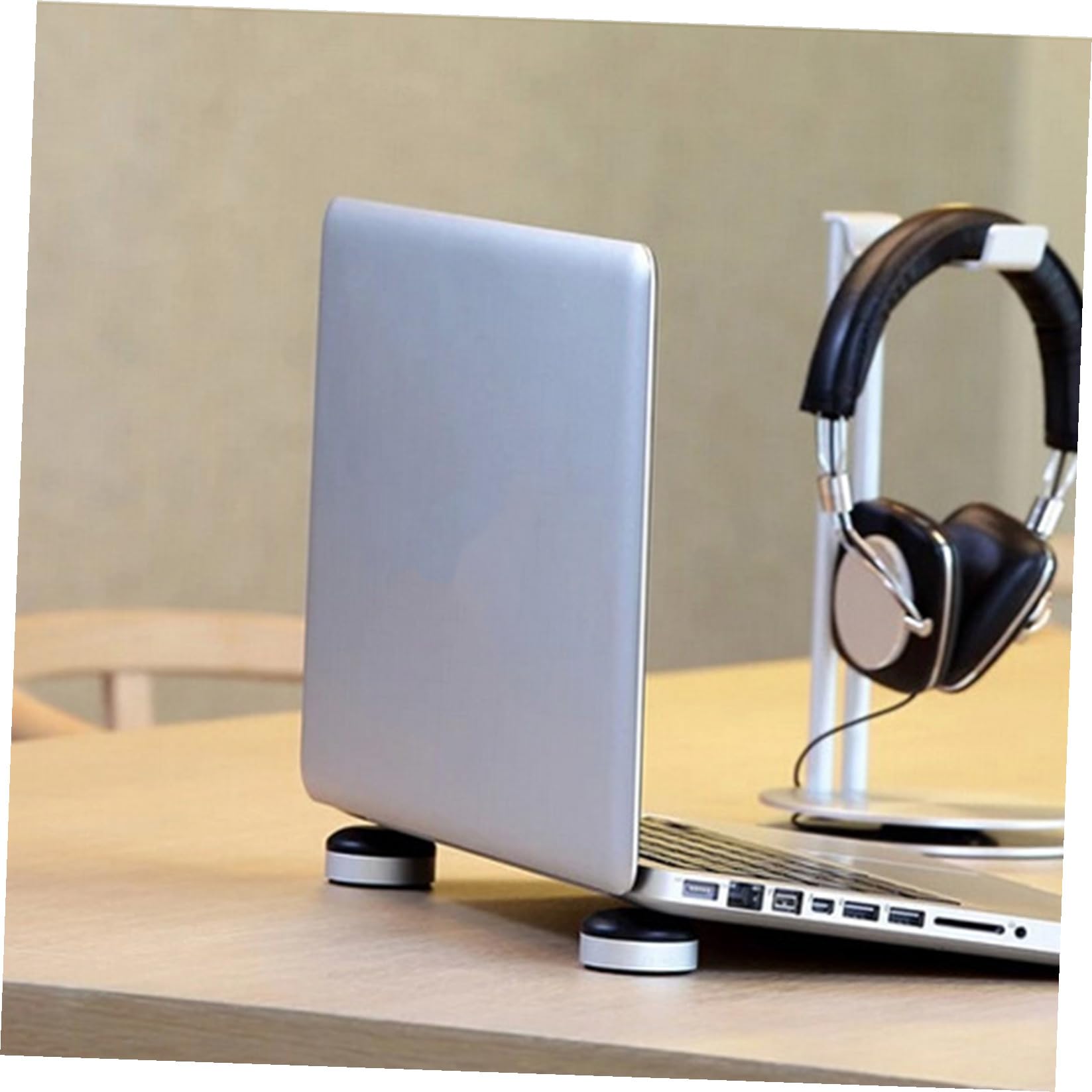 HOMSFOU 3juegos Soporte Ergonómico para Laptop Base Portátil Disipación De Almohadilla Antideslizante para y Negro