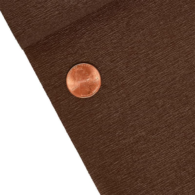 Premium Italian Crepe Paper (60 GSM), 19 1/2 X 8.2', Chocolate 243, Brown, Roll 1
