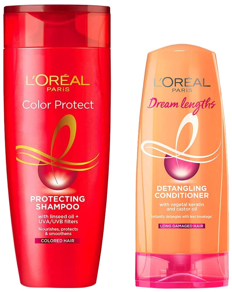 L’Oreal Paris Color Protect Shampoo, 396 ml & L’Oreal Paris Dream Lengths Conditioner, 192.5 ml