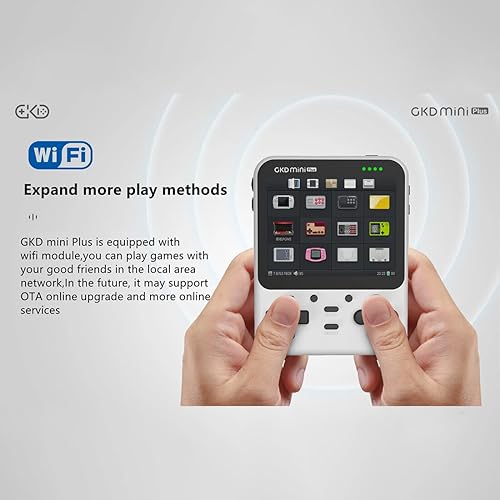 Miniatura 3 de GKD Mini Plus - Consola de juegos clásica de mano con 10.000 juegos integrados, pantalla IPS de 3.5 pulgadas RK3566 chips, consola de juegos