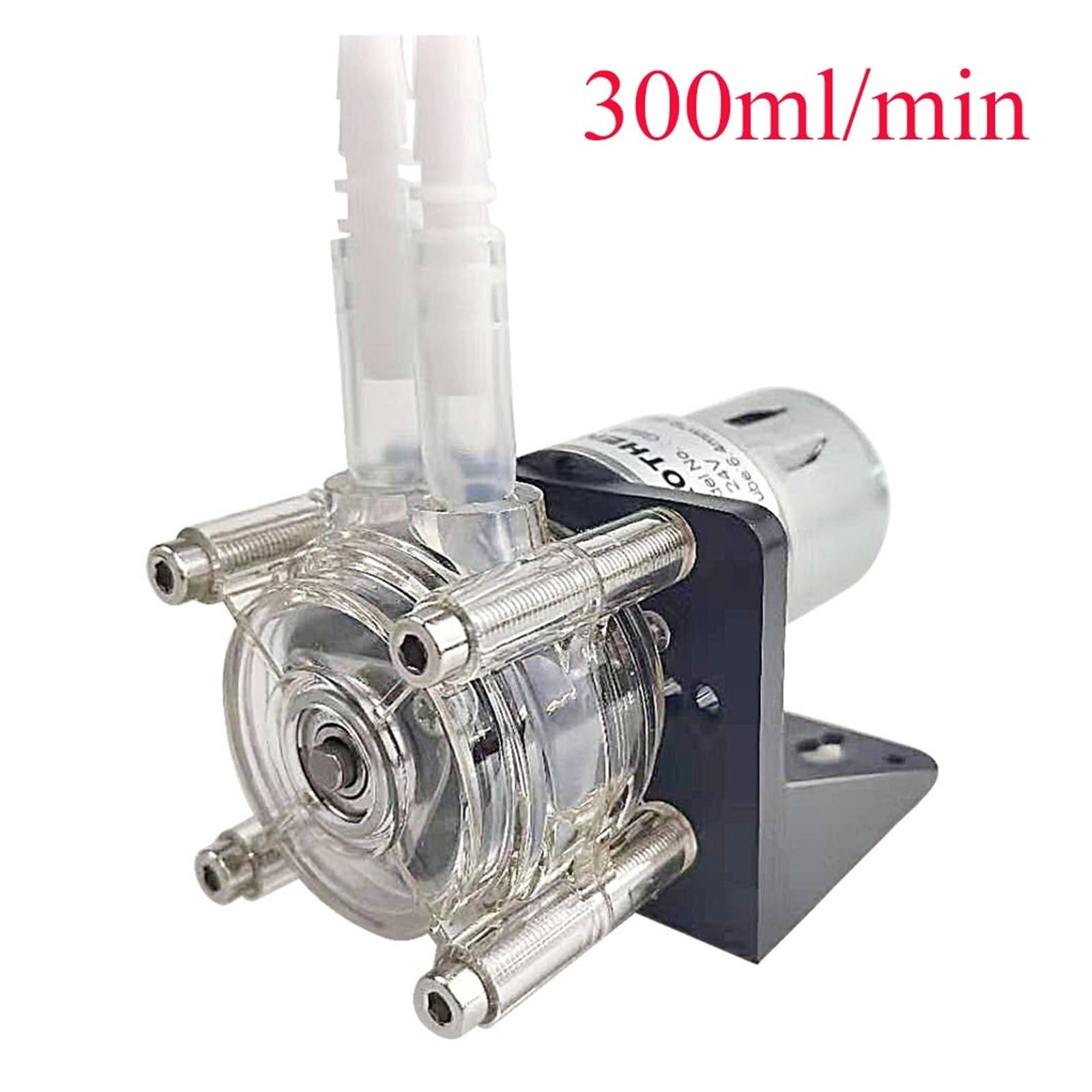 Bomba peristáltica de bombeo de agua 300 ml/min eléctrica giratoria (instalación L, 3 piezas)