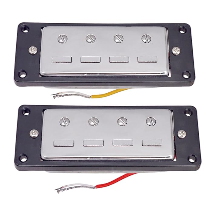 Buy Mini Humbucker 4 String Electric Bass Bridge Neck Pickups W