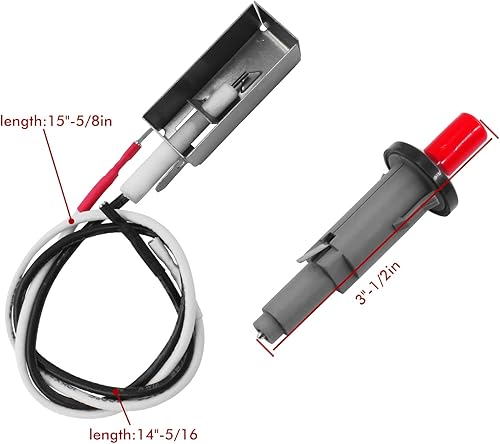Miniatura 4 de MENSI Kit de repuesto para montaje de encendedor piezoeléctrico para Weber Grill Modelo 7510, Spirit E-210, Spirit 500700, Genesis E-310E-320,