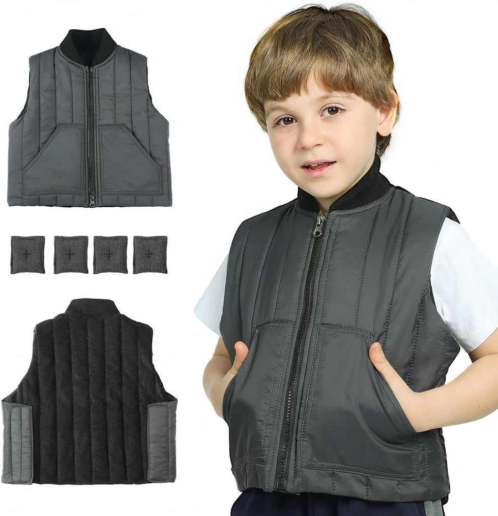 Weighted Vest for Kids Grey