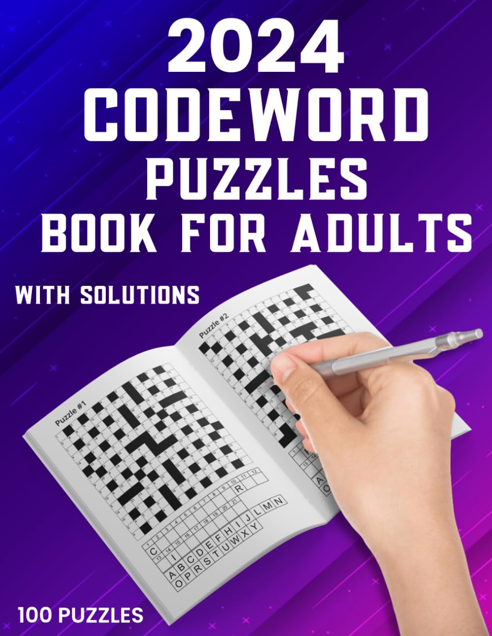 2024 Codeword Puzzle Book For Adults: 100 Large Print Codeword Puzzle Books For Adults And Seniors To Do Fun With Word Games Book With Solutions