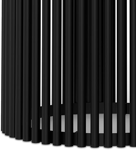 Miniatura 18 de SIMPLIHOME Demy - Mesa auxiliar redonda de metal sólido de 18 pulgadas de ancho con parte superior de mármol genuino blanco y base de metal negro,