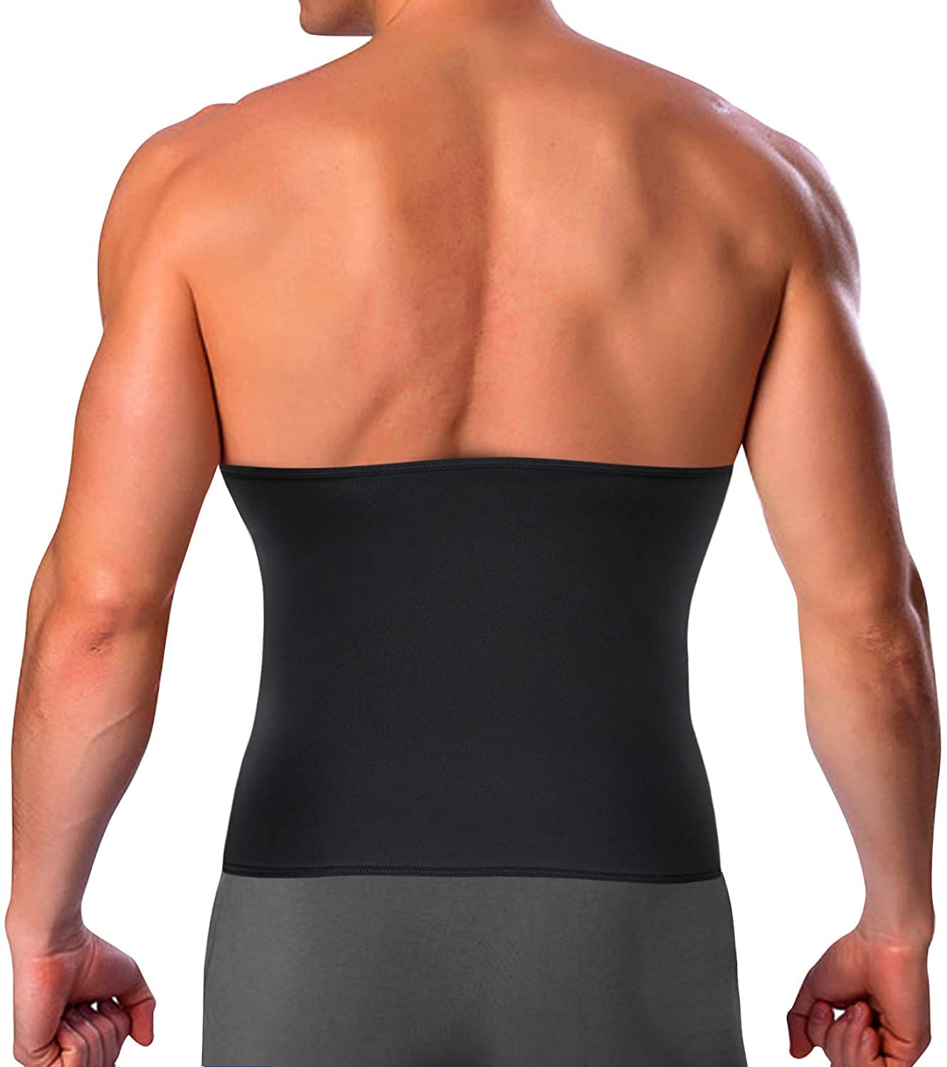 KUMAYES Ceinture de Sudation Homme Amincissante Ceinture Abdominale Respirante Gaine Amincissante Ventre Plat Fitness Sauna Minceur