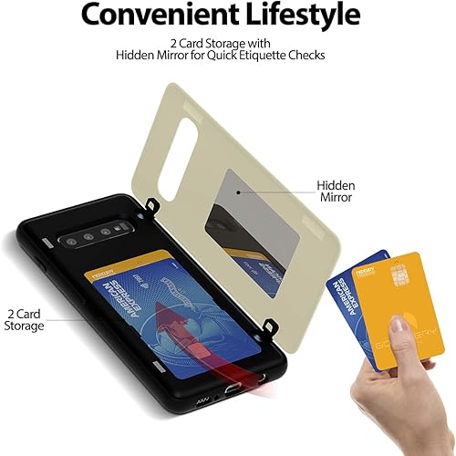 Miniatura 64 de GOOSPERY Parachoques magnético para puerta compatible con Galaxy S23, tarjetero tipo cartera, cierre automático, protección de doble capa resistente