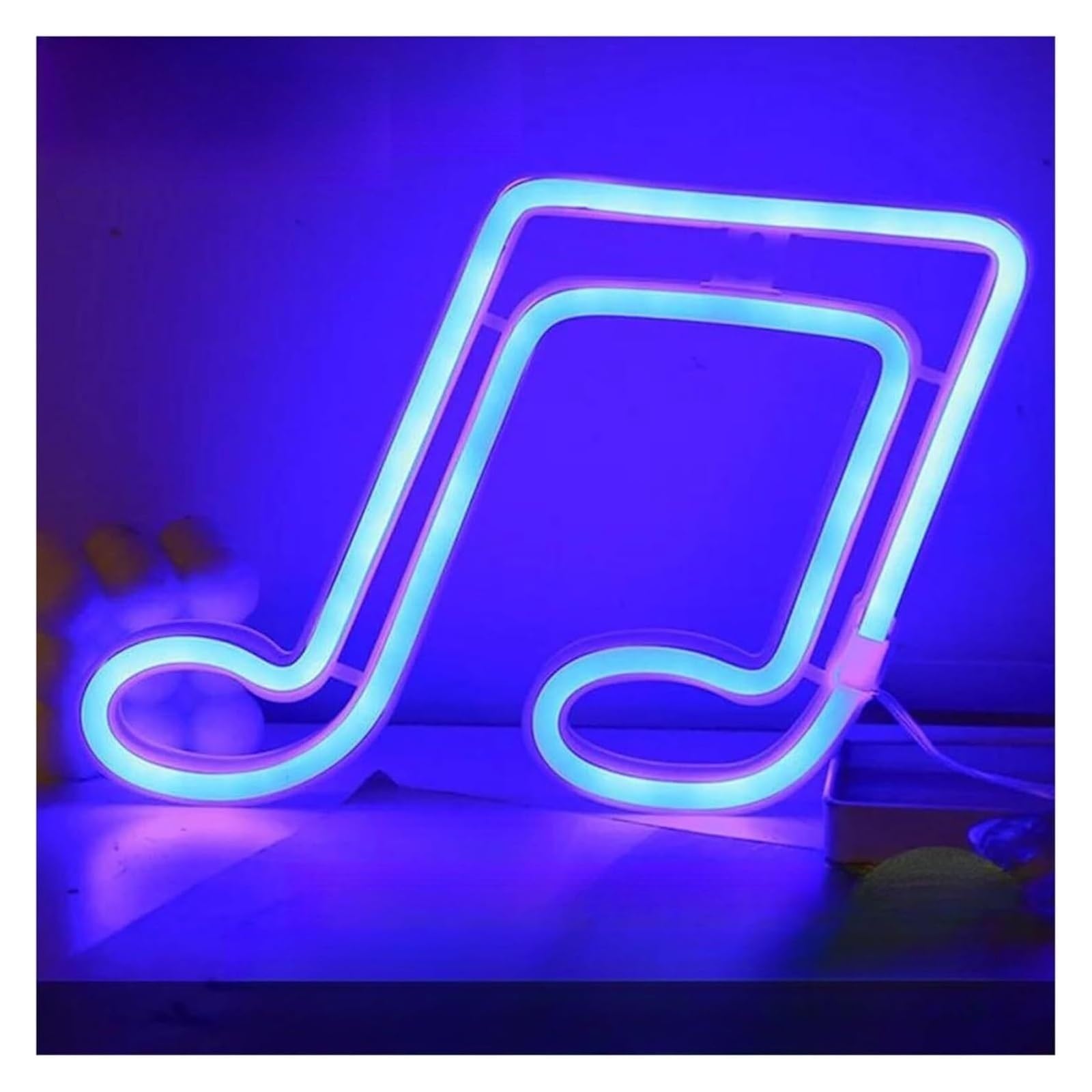 insegna Luminosa al Neon Decorazione per Feste Musica per insegna al Neon Decorazione da Parete con Luce a LED per Sala Bar Recital (Blu)