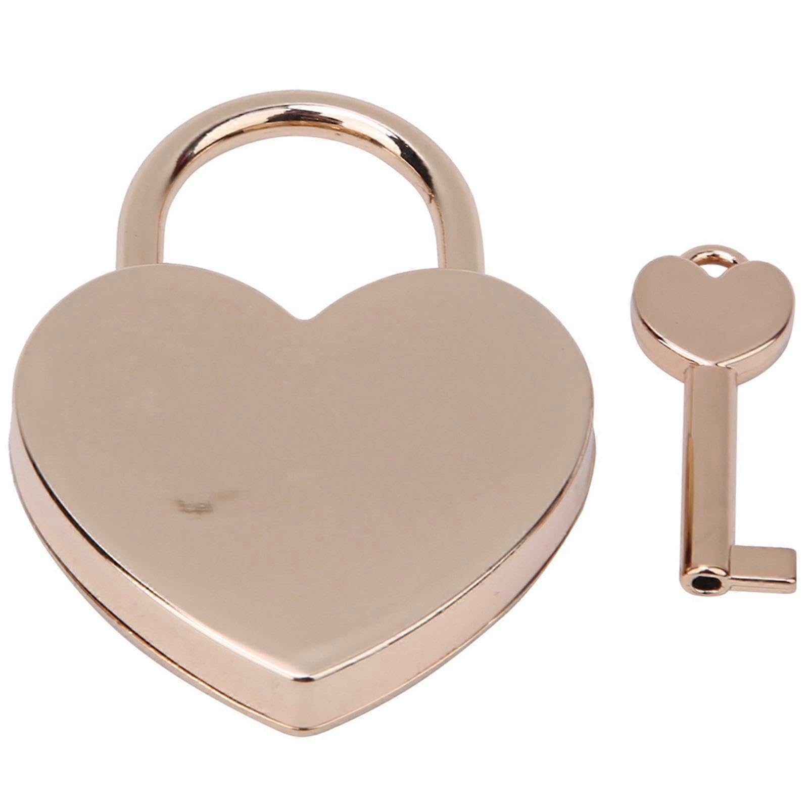 Joyhappst Image Color 2025 Latest Model 1 Set Heart Lock Metal Vintage Padlock Household Craft