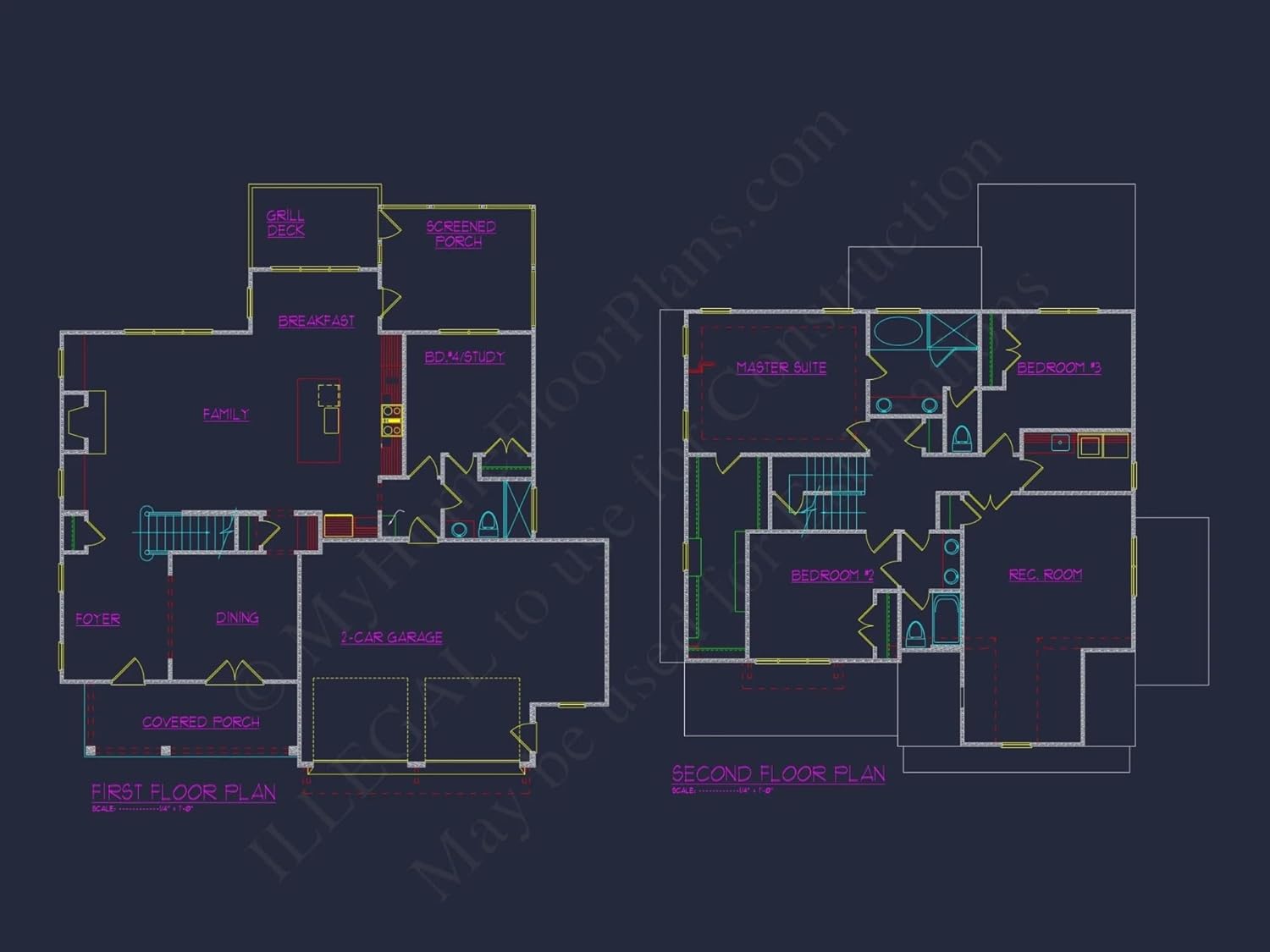 20-1017 HOUSE PLAN - Modern Craftsman House Plan with Spacious Floor Designs