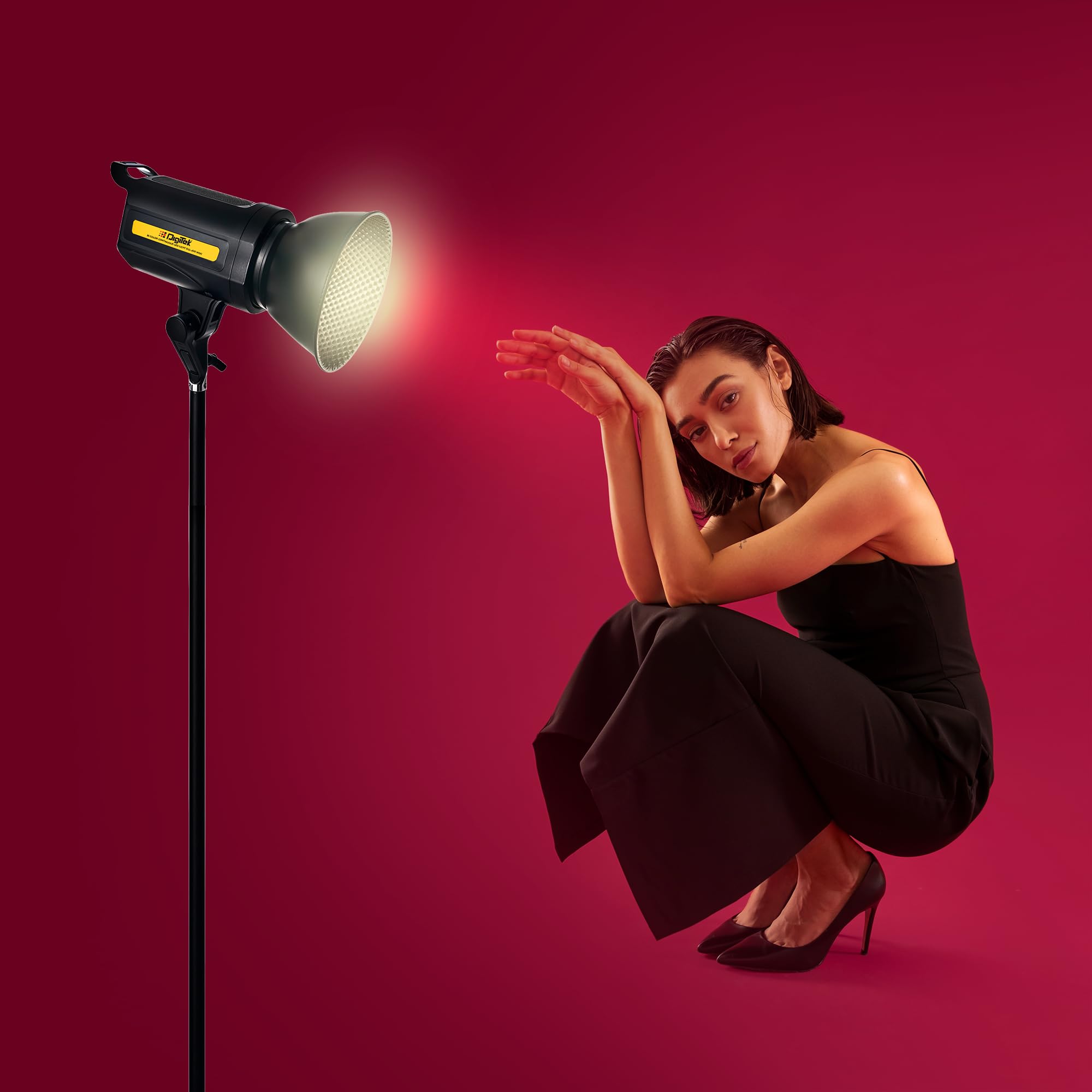 Digitek Lite DCL-100 WDC 100W Bi-Color COB LED Video Light with Reflector, 2700K-6500K, High CRI, 10600 Lumens, 8 FX Effects, Continuous Studio Light for Photography & Videography — Amazon image 7