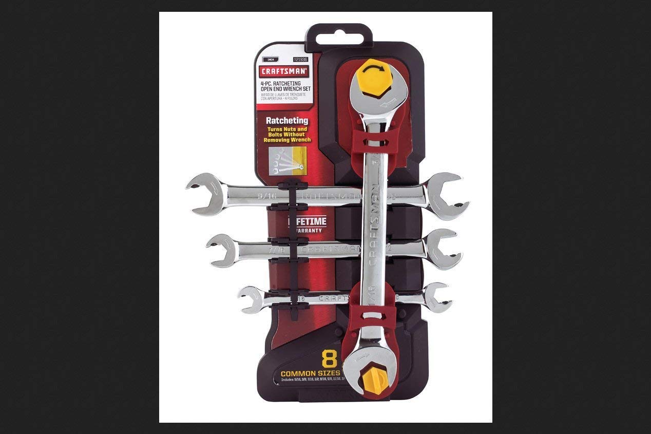Wrenches OpenEnd Wrenches Industrial Hand Tools Craftsman 4PC SAE Inch Open End Ratcheting