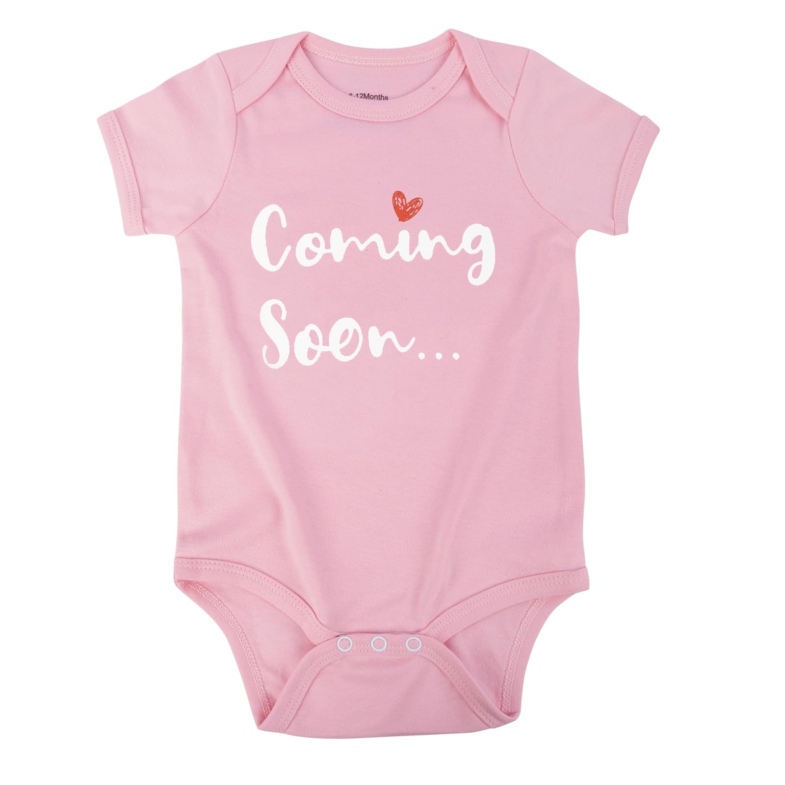 Cnins Newborn Baby Bodysuit - Pregnancy Announcement Infant Loss Gift Coming Soon Rainbow Design Coming Home Outfit
