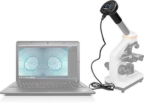 Miniatura 5 de SVBONY SV189 microscopio cámara digital, 1,3 millones de píxeles USB2.0 accesorios para microscopios, adecuados para fotografía en color y vídeo