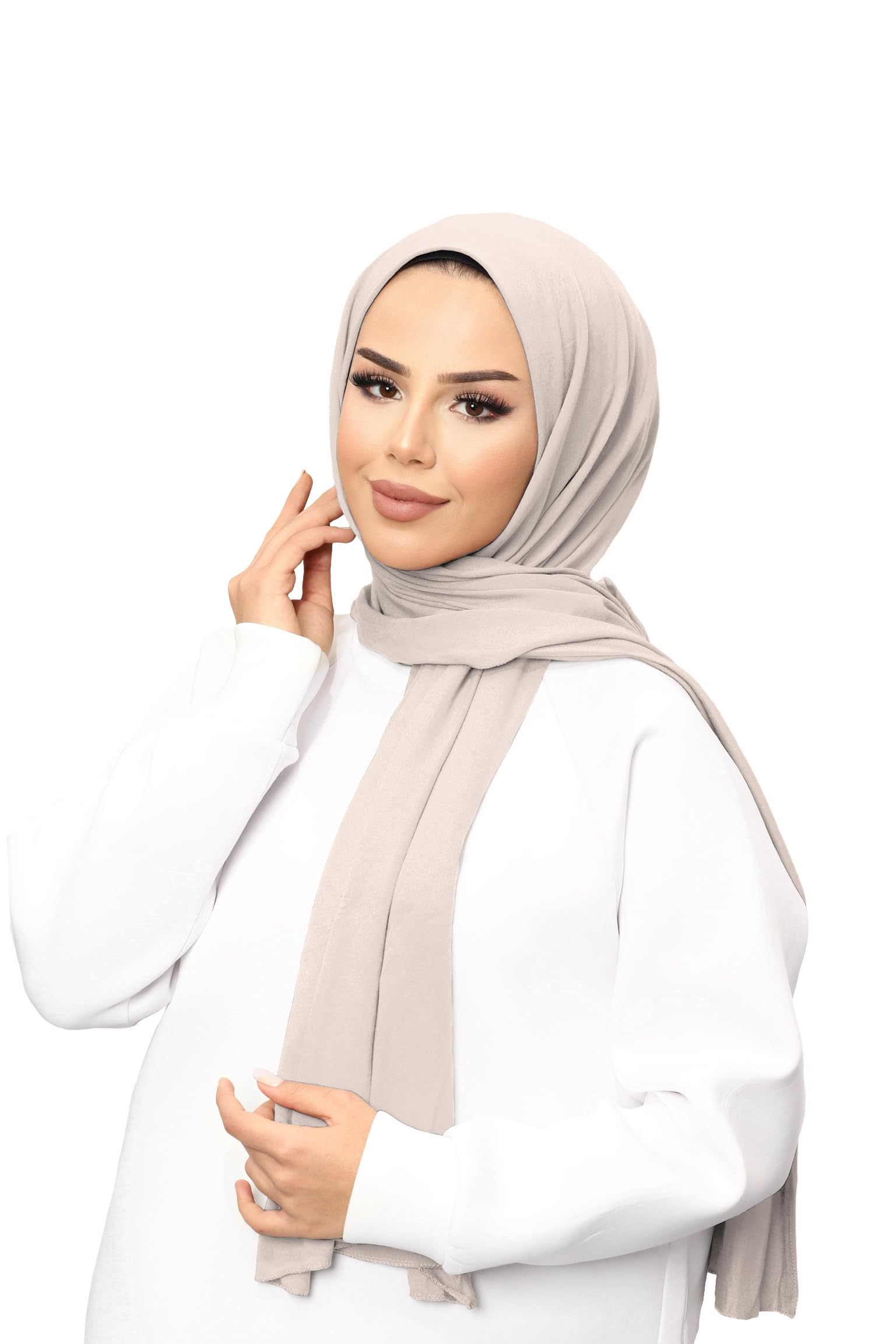 Hamishkane® Premium Jersey Ladies Scarves, Muslim Soft Stretchy Head Scarf for Women UK, Plain Gift Prayer Shawl Wrap Jersey Hijab, Modern Scarves for Women head Scarf
